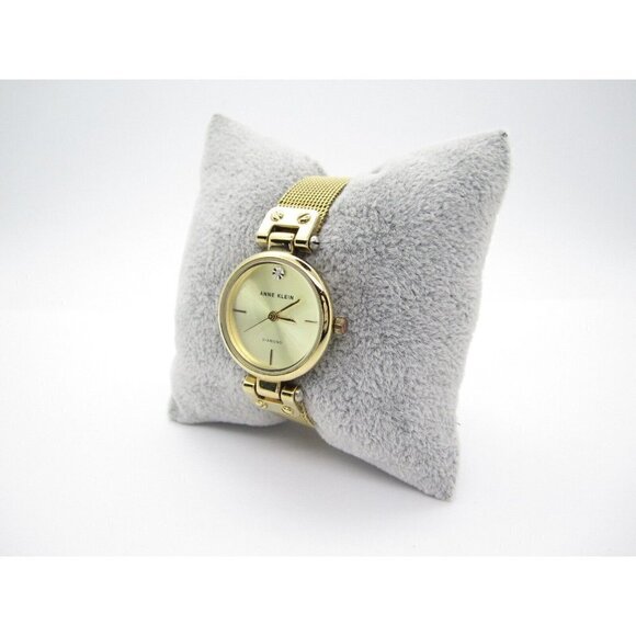 Women's Anne Klein Diamond Quartz WR Analog 27mm Dial Causal Round Watch (E647) - Picture 5 of 11